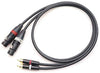 Pro Sound Series! TACHII Tatsuta Tachii TPS7222 XLR Female to RCA Conversion Cable Set of 2