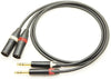 CANARE カナレ L-4E6S TRS(ステレオフォン)-XLR(オス) 2本セット 変換ケーブル
