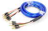 Zonotone Granster SP-8800 Bi-wiring compatible, set of 2, beryllium copper gold-plated speaker cables with banana plugs (4-4)