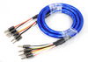 Zonotone Granster SP-8800 Bi-wiring compatible, set of 2, beryllium copper rhodium plated speaker cables with banana plugs (4-4)