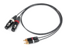 CANARE MS202 Analog Audio Red and White Line XLR (Female) to RCA Conversion Cable, Set of 2