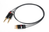 CANARE MS202 Analog Audio Red and White Line TS Phone to RCA Conversion Cable, Set of 2