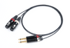 CANARE MS202 Analog Audio Red and White Line XLR (Female) to TS Phone Conversion Cable Set of 2