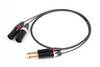CANARE MS202 Analog Audio Red and White Line XLR (Male) to TS Phone Conversion Cable Set of 2