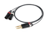 CANARE MS202 Analog Audio Red and White Line XLR (Male) to TRS Conversion Cable Set of 2