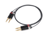 CANARE MS202 Analog Audio Red and White Line TRS Stereo Phone Cable, Set of 2