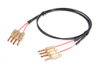 MOGAMI 2804 NEGLEX Hi-Fi Phosphor Bronze Non-Plated Speaker Cable with Banana Plugs, Set of 2