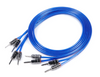 ZONOTONE 6NSP-1500 Meister Beryllium Copper Rhodium Plated Speaker Cable with Banana Plugs, Set of 2