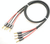 MOGAMI 2477 NEGLEX Hi-Fi Beryllium Copper Gold Plated Speaker Cable with Banana Plugs, Set of 2