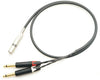 MOGAMI 2534 Extension Conversion Y Cable (Stereo Phone Female - TS Phone x 2)