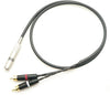 MOGAMI 2534 Extension Conversion Y Cable (Stereo Phone Female - RCA x 2)