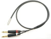 MOGAMI 2534 Extension Conversion Y Cable (Stereo Mini Phone Female - TS Phone x 2)