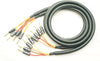 MOGAMI 2921 Bi-Wiring Compatible, Set of 2, Gold-Plated Beryllium Copper Speaker Cables with Banana Plugs (2-4 Pieces)