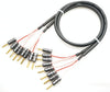 CANARE 4S8G OFC bi-wiring compatible, set of 2, beryllium copper, gold plated, with banana plugs, speaker cable (4-4)