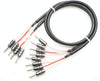 CANARE 4S8G OFC bi-wiring compatible, set of 2, beryllium copper, rhodium-plated, with banana plugs, speaker cable (2-4 pieces)