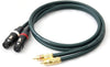 FURUTECH フルテック FA-13S α-導体単線 2本ペア XLRメス - RCA 変換ケーブル