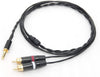 MOGAMI 2944 Y Cable (4.4mm 5-pole male RCA x 2)