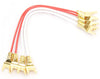 ZONOTONE 6NSP-Granster 2200α 導体 2SQ×4本 19cm 金メッキ スピーカー ジャンパーケーブル