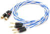 ONKODO Blue y524 RCA -バナナ×2 スピーカーケーブル 2本セット