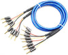 ZONOTONE 6NSP-Granster 5500α Bi-wiring compatible, set of 2, beryllium copper gold-plated speaker cables with banana plugs (4-4)