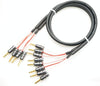 CANARE 4S8G OFC bi-wiring compatible, set of 2, beryllium copper, gold plated, with banana plugs, speaker cable (2-4 pieces)
