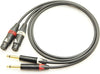 CANARE カナレ L-2T2S XLR(メス)-TS(モノラルフォン) 2本ペア変換ケーブル