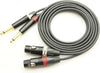MOGAMI 3106 2-core parallel XLR female to TS phone cable