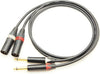 CANARE カナレ L-2T2S XLR(オス)-TS(モノラルフォン) 2本ペア変換ケーブル
