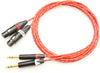 ONKODO 88770 プロ用 XLR(メス)-TRS(ステレオフォン) 2本セット変換ケーブル