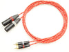 ONKODO 88770 Professional XLR (male) to RCA 2-pack conversion cable