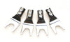 ONKODO CT-204RH Rhodium-plated Y-lug set of 4 (Pure copper)