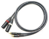 プロ用ケーブル！ ドイツ製 KLOTZ (クロッツ)  MC5000 XLRオス-RCA 変換ケーブル　2本セット
