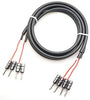 ACOUSTIC REVIVE SPC-REFERENCE-tripleC Beryllium Copper Rhodium Plated Speaker Cable with Banana Plugs, Set of 2